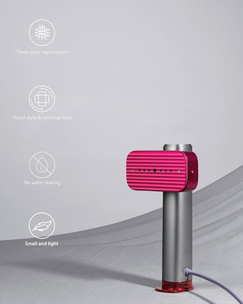 nesmar G5 Pro Smart Handheld Steamer for Clothes – Global Voltage Adaptation(100-240V), 1200W Palm-Sized & Lightweight (1lb), Dual Steam Modes, Auto Shut-Off for Travel & Home(Sliver Grey) - Image 3